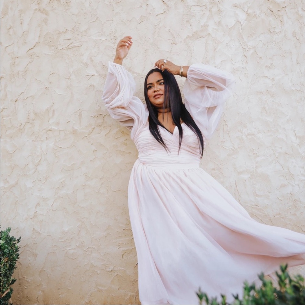 Nabela Noor X Eloquii tule blush dress - Picture 7 of 11